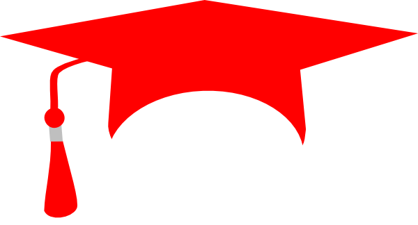 600x324 Red Graduation Cap Clip Art