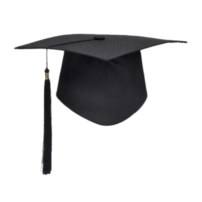 400x400 Black Graduation Hat Transparent Png