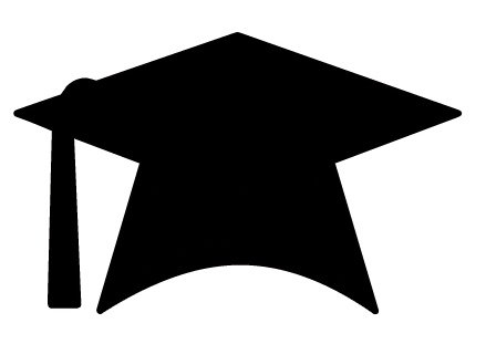 439x311 Flying Graduation Caps Clip Art Hat Clipartix