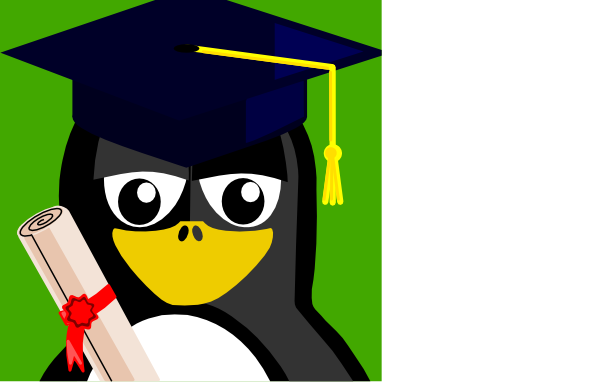 600x382 Graduate Penguin Clip Art