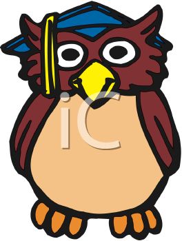 264x350 Graduation Cartoon Of An Owl Symbol For Knowledge