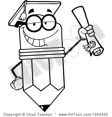 450x470 Graduation Clipart Pencil