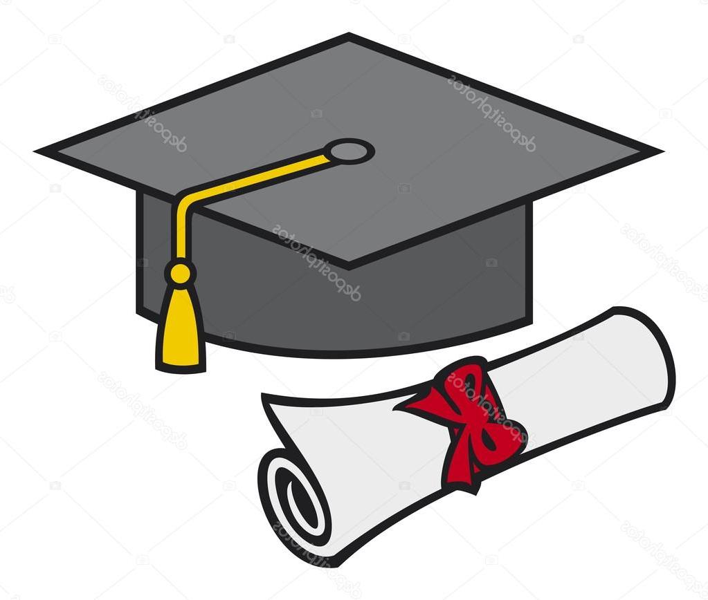 1023x868 Best 15 Stock Illustration Graduation Cap And Diploma Library