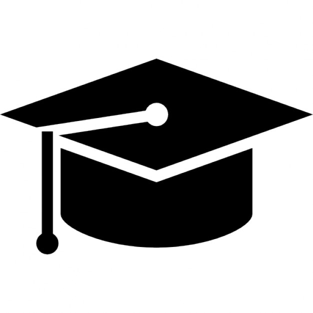 626x626 Graduation Black Hat Icons Free Download