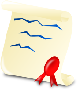 255x298 Graduation Certificate Clip Art