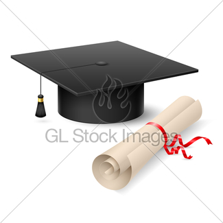 325x325 Graduation Cap And Diploma Gl Stock Images