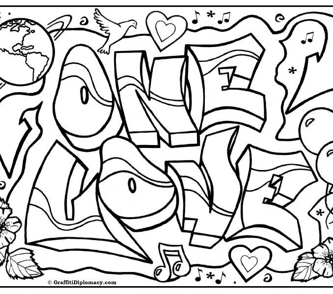 678x600 Graffiti Coloring Pages Best Coloring Pages