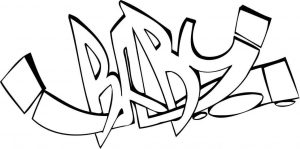 300x149 Graffiti Coloring Pages Pattern
