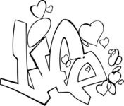 176x150 Graffiti Coloring Pages Free Coloring Pages