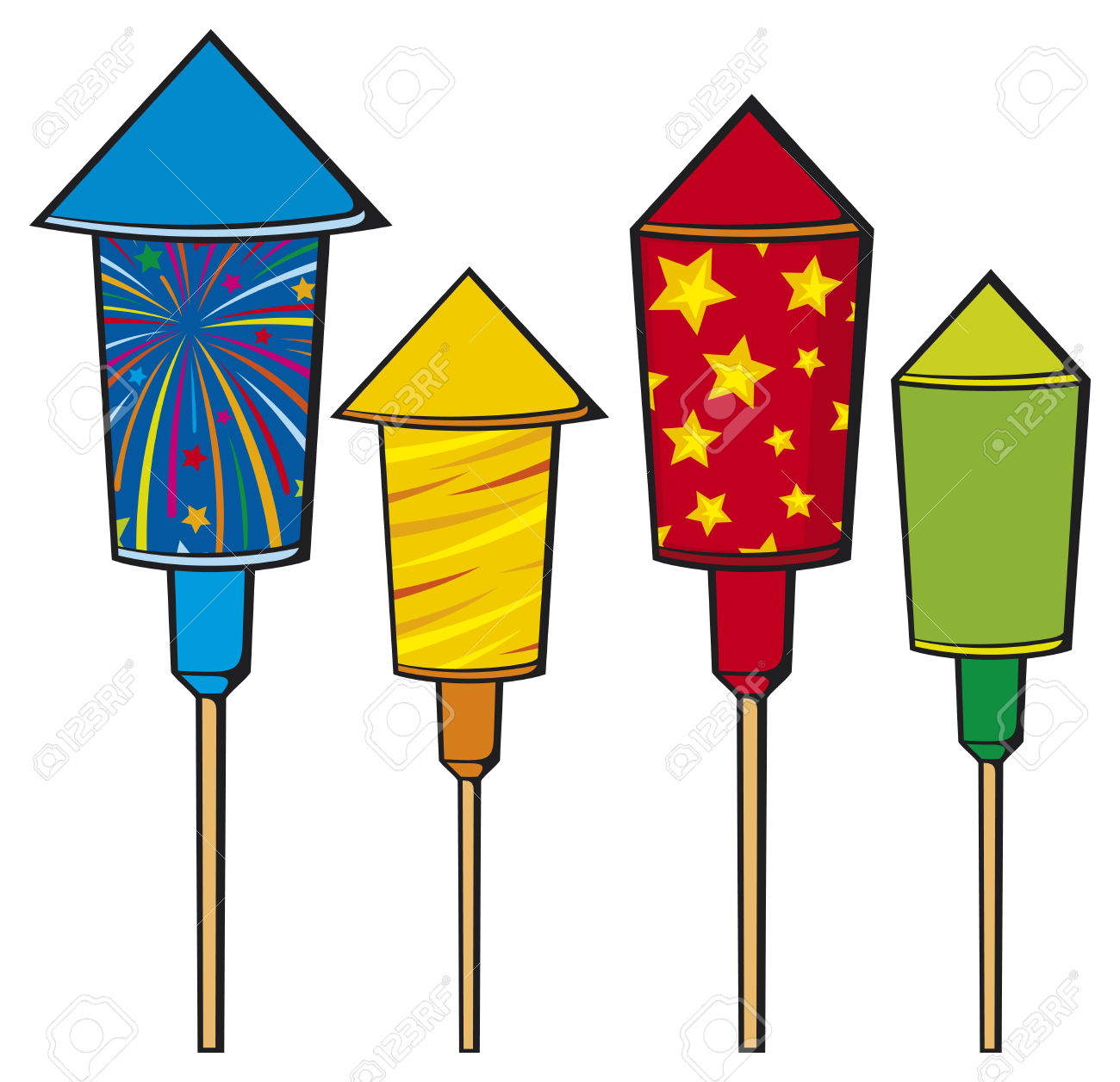 1300x1256 Rocket Crackers Clipart