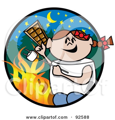 450x470 Royalty Free (Rf) Clipart Illustration Of A Marshmallow