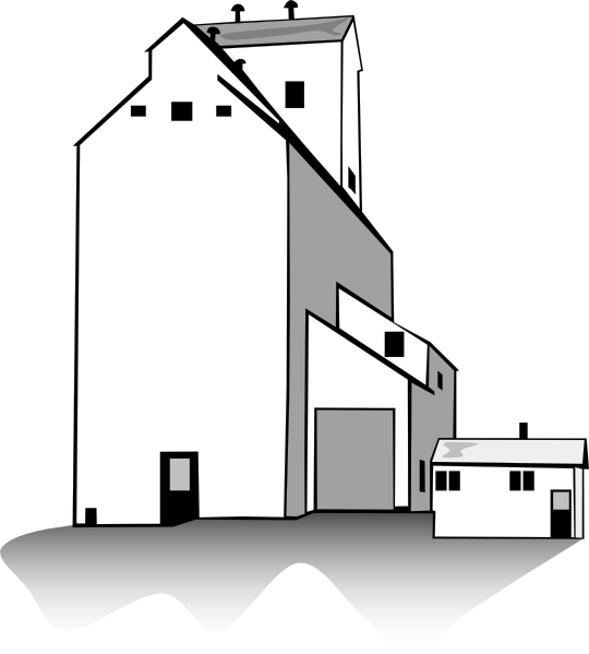 540x599 Grain Elevator Clip Art Free Vector 4vector