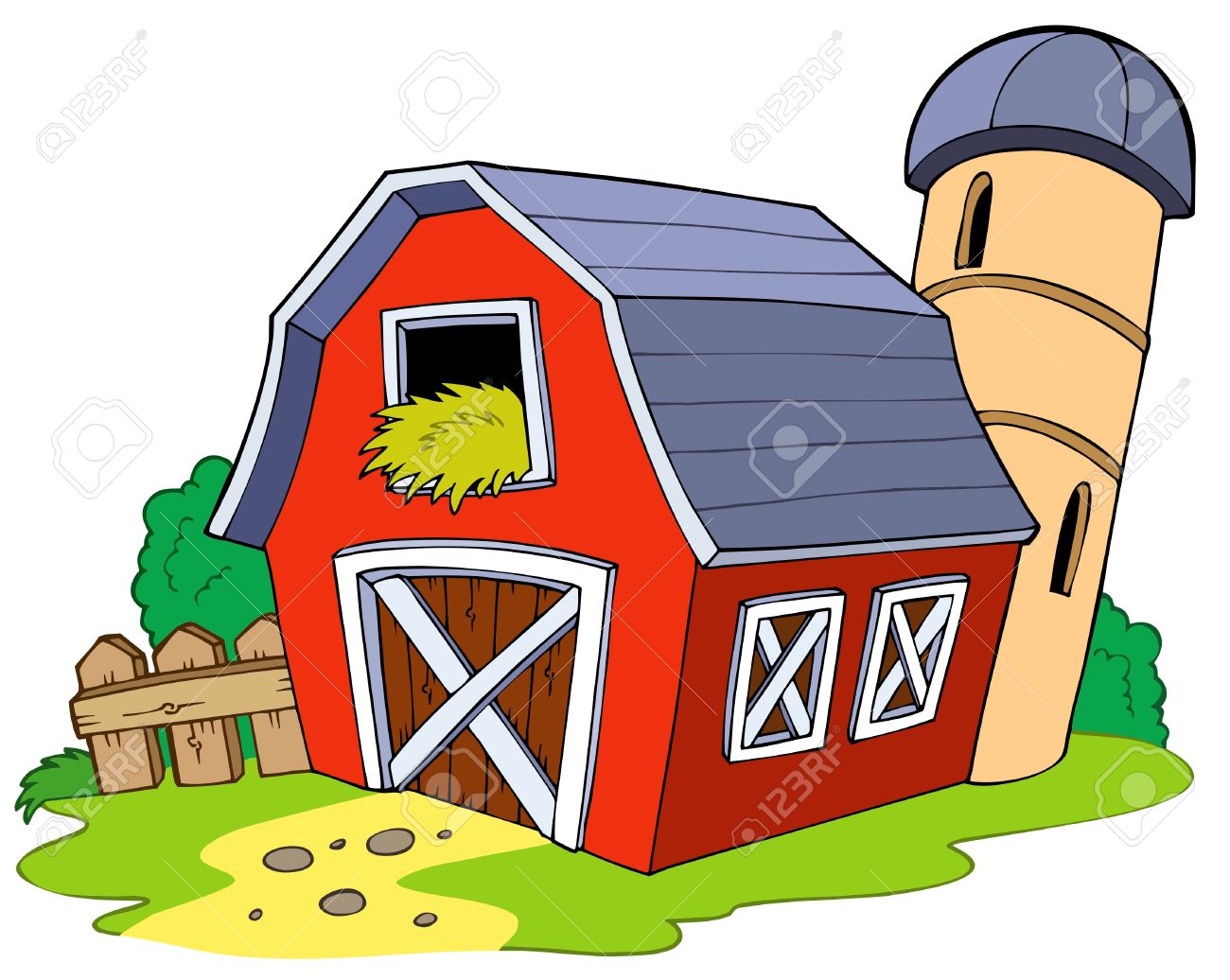 1300x1036 Farmland Clipart Red Barn