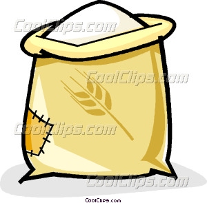 300x295 Sack Of Flour Vector Clip Art
