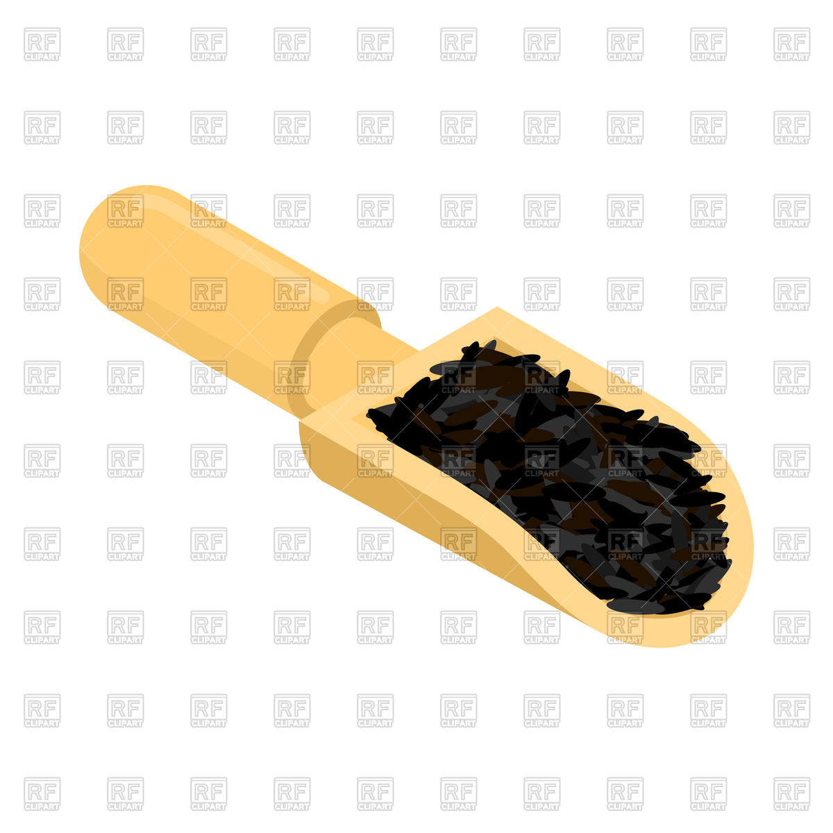 1200x1200 Black Rice In Wooden Scoop