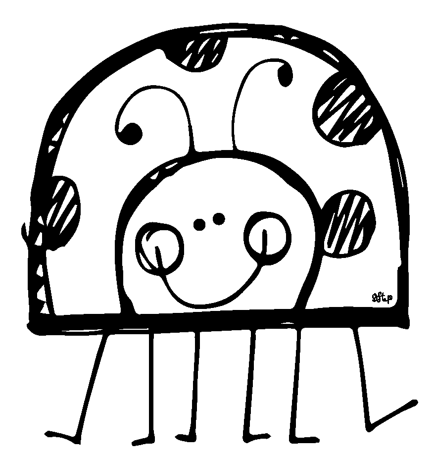875x925 Ladybug Outline Cute Ladybug Black And White Clipart Wikiclipart