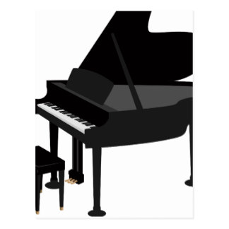 324x324 Cartoon Piano Postcards Zazzle