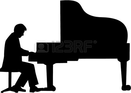 450x321 Piano Clipart Silhouette