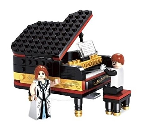 463x438 Ausini Grand Piano With Pianist Figure Building Bricks