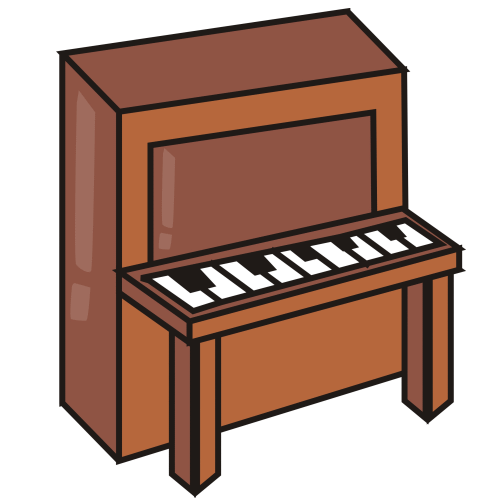 500x500 Piano Clipart Free