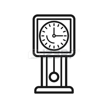 450x450 Grandfather Clock Clip Art Pendulum Clipart Stock Vector