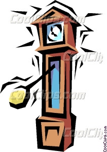 211x300 Grandfather Clock Vector Clip Art