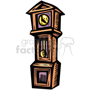 300x300 Royalty Free Grandfather Clock 382986 Vector Clip Art Image