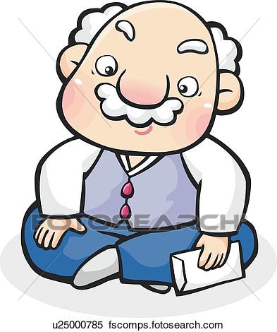 393x470 Clipart Of Grandfather, New Year, Holidays, Holiday, New Year'S