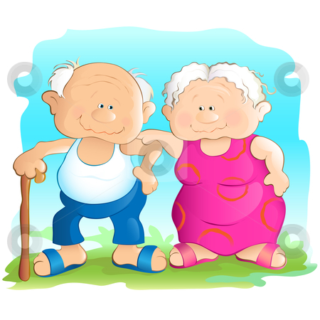 450x450 Grandmother And Grandfather Clipart