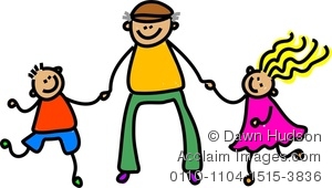 300x170 Art Picture Of Two Grandchildren Holding Grandfather's Hand