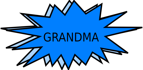 600x296 Grandma Clip Art