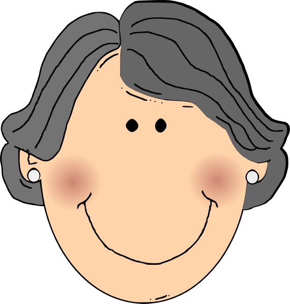 570x597 Happy Grandma Clip Art