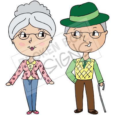 400x400 Old Clipart Grandma Grandpa