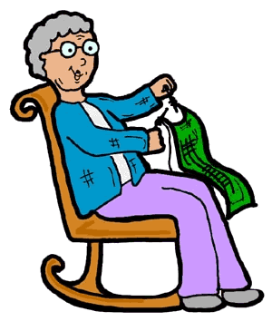300x365 Grandmother Knitting Clipart Free Clipart Images 2 Image