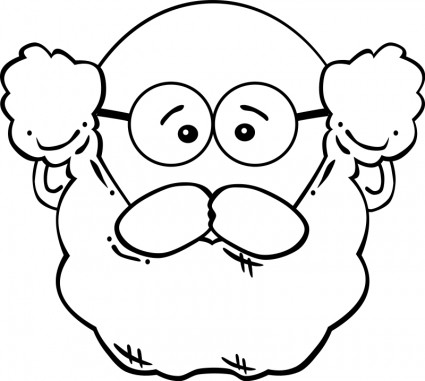 425x381 Head Clipart Grandfather