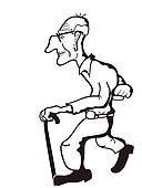 128x170 Bald Grandfather Clip Art