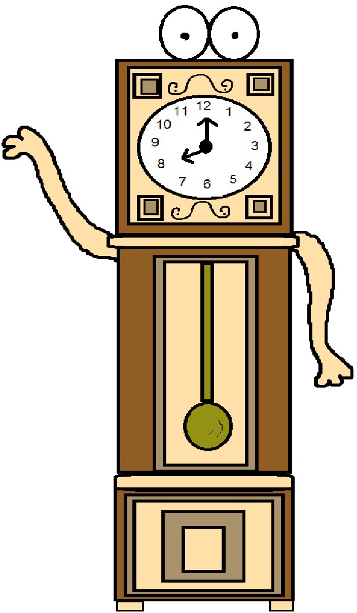 704x1210 Grandfather Clock Clipart