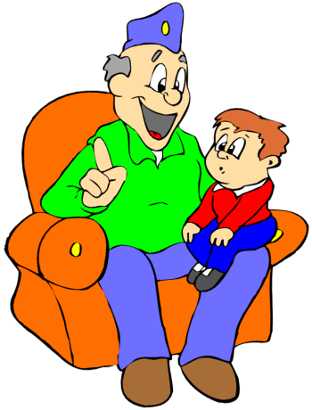 350x460 Grandma And Grandpa Clipart