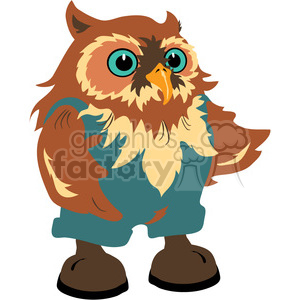 300x300 Royalty Free Owl Grandpa 391586 Vector Clip Art Image