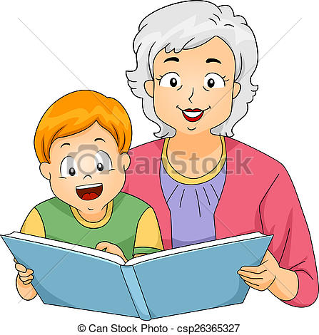 447x470 Reading Grandma Clipart, Explore Pictures