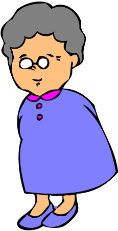 231x451 Grandmother Clipart