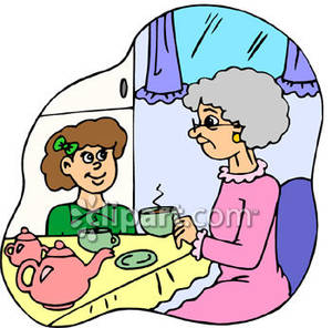 300x296 Grandmother Clipart Free