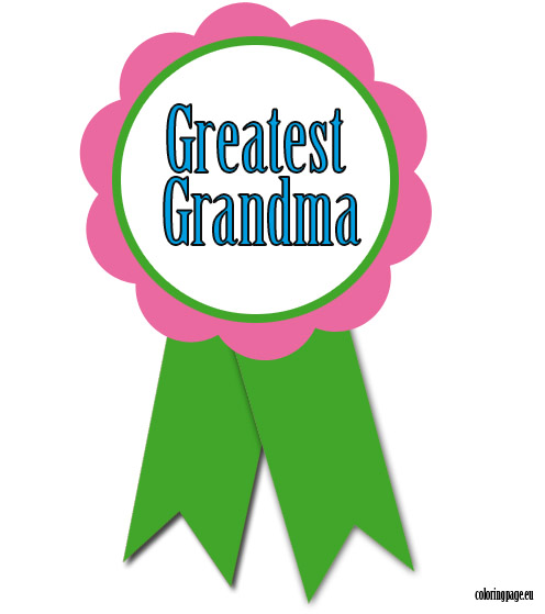 496x559 Greatest Grandma Rosette Coloring Page