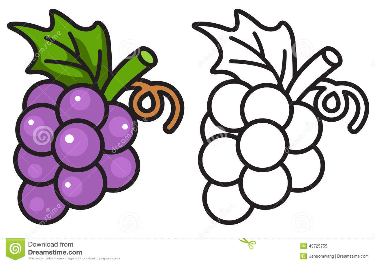 1300x916 Grape Clipart Black And White