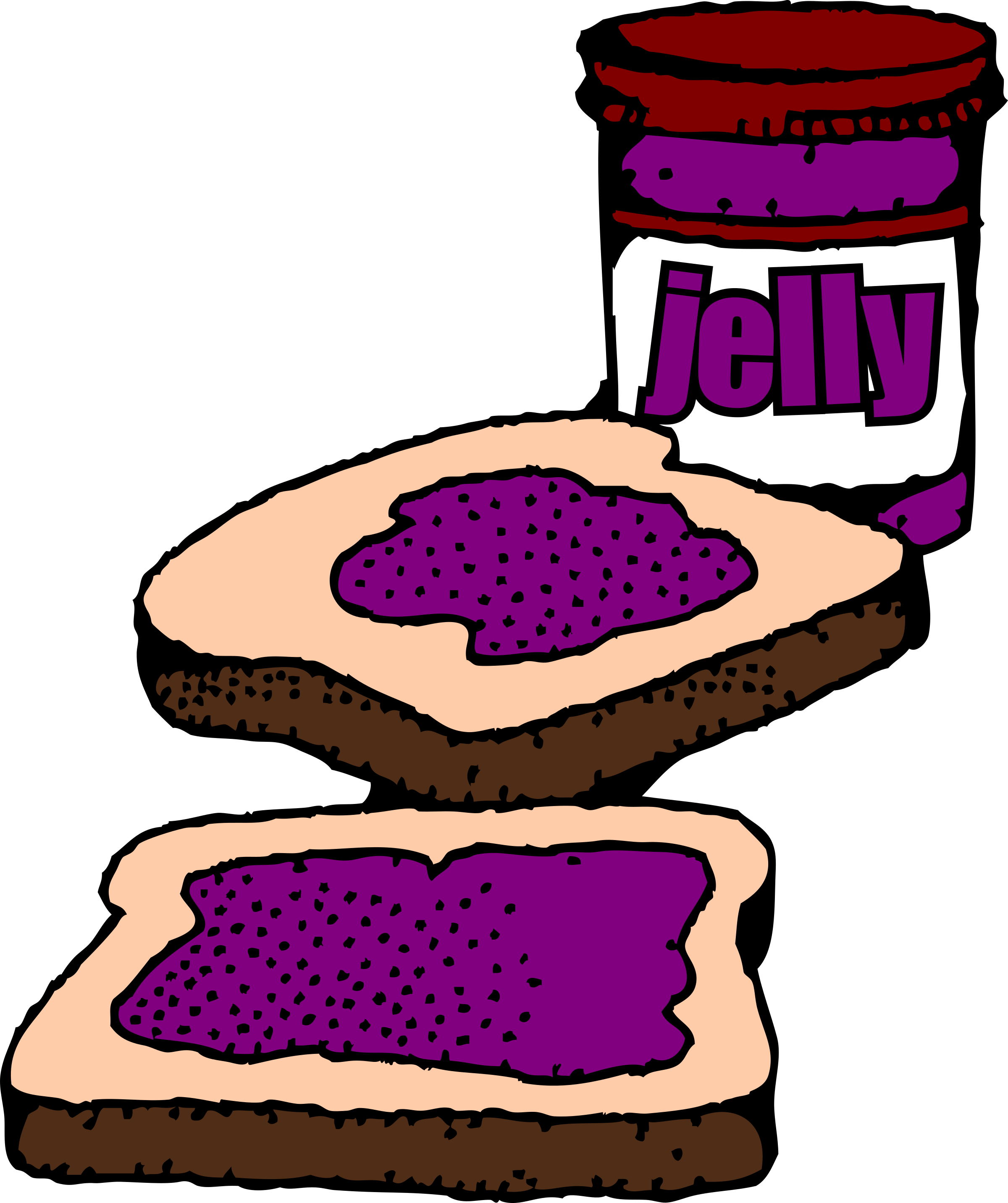2400x2864 Grape Jelly Clip Art
