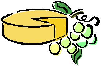 326x215 Cheese Grapes Clip Art