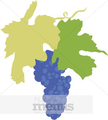 349x388 Grape Leaves Clipart