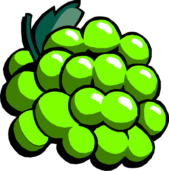 594x599 Free Grapes Clipart Image