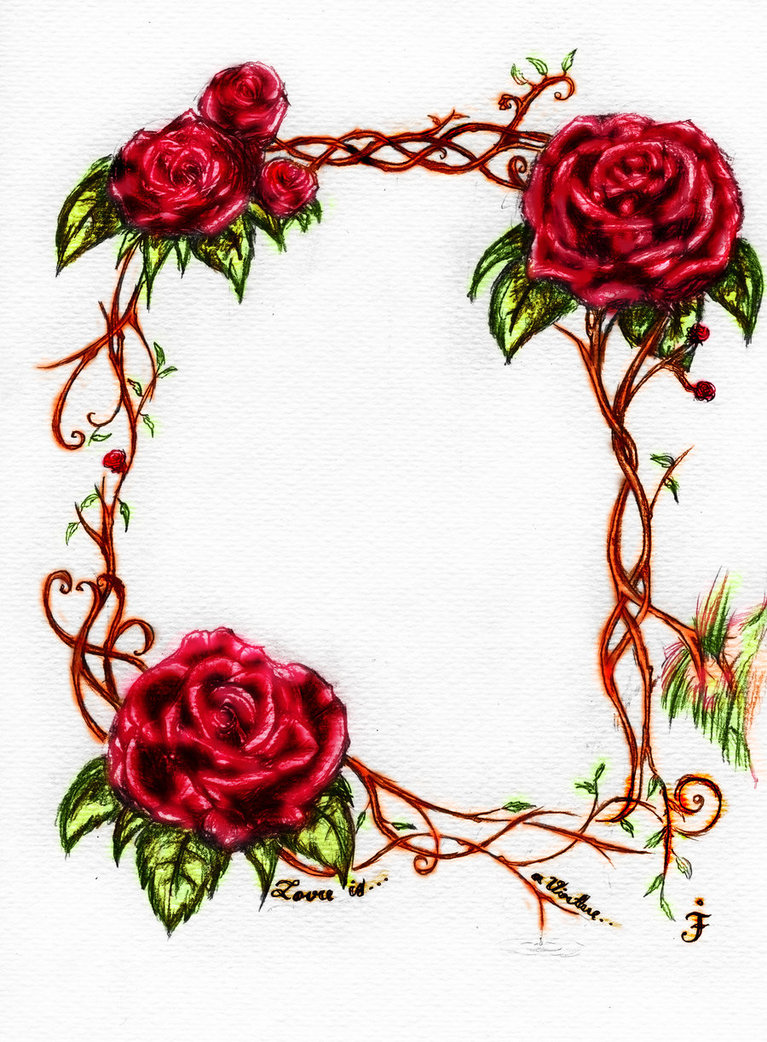 767x1042 Rose Vine Clipart