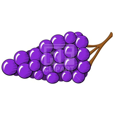 400x400 Bunch Of Blue Grapes Royalty Free Vector Clip Art Image